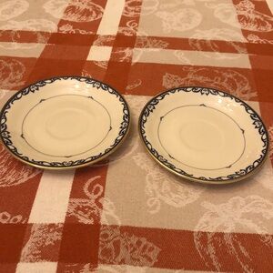 Set of Two (2) Lenox Liberty Presidential Collection Tea Saucers - NWT